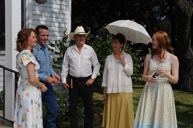 Melissa Leo, Lucas Black, Robert Duvall, Kathy Baker and Deborah Ann Woll in "Seven Days in Utopia."