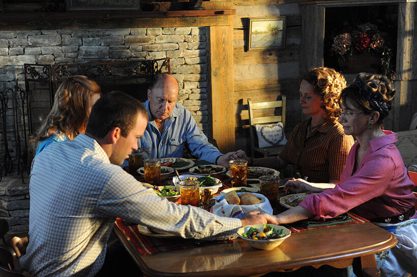 Lucas Black, Melissa Leo and Robert Duvall in "Seven Days in Utopia."