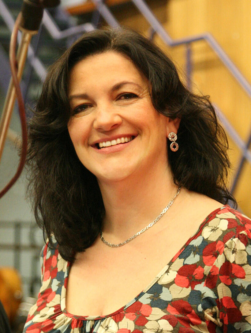 Director Sarah Smith on the set of "Arthur Christmas."