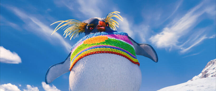 Lovelace voiced by Robin Williams in "Happy Feet Two."