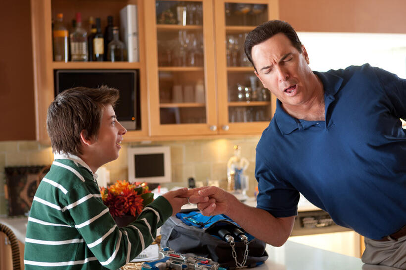 Jimmy Bennett and Patrick Warburton in "Movie 43."