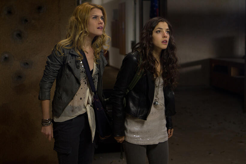 Rachael Taylor and Olivia Thirlby in "The Darkest Hour."