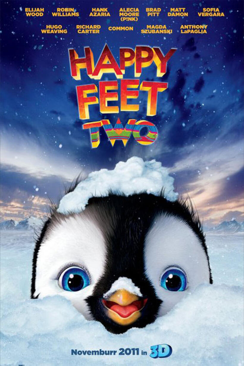 Poster art for "Happy Feet Two in 3D."