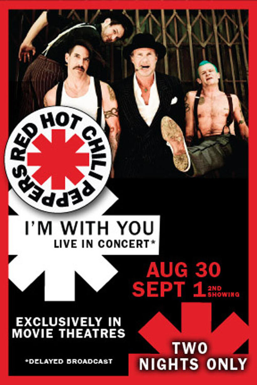 Poster art for "Red Hot Chili Peppers Live."