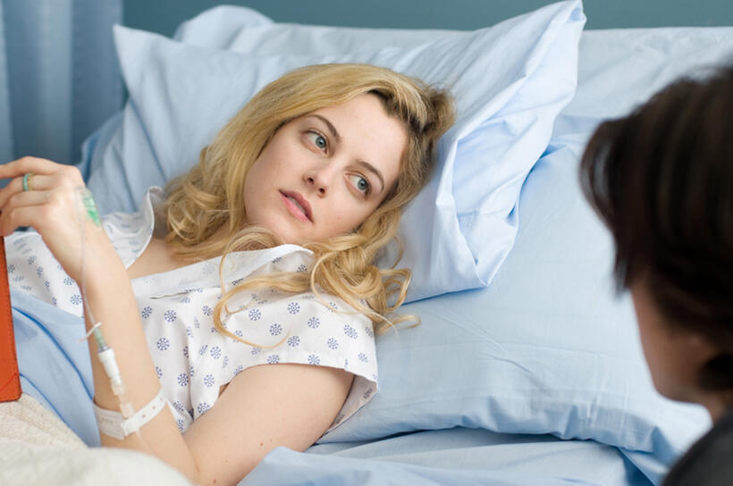 Riley Keough and Nathan Keyes in "The Good Doctor."