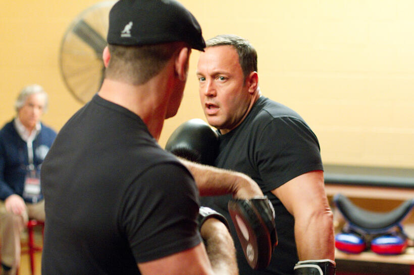 Mark Dellagrotte as Himself and Kevin James as Scott Voss in "Here Comes the Boom."