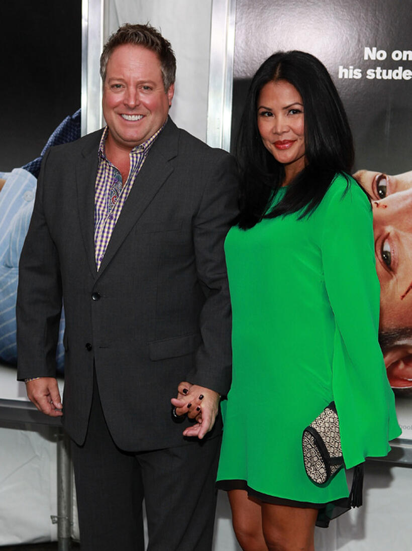 Gary Valentine and Jackyline Valentine at the New York premiere of "Here Comes the Boom."