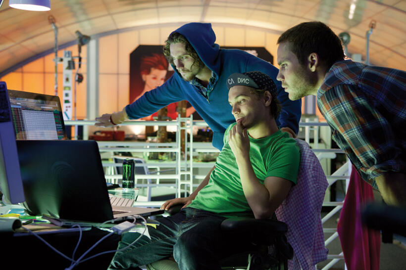 Aaron Johnson, Emile Hirsch and Taylor Kitsch in "Savages."