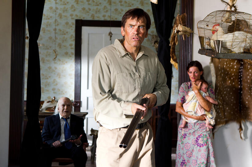 John Dugan as Grandpa Sawyer and Bill Moseley as Drayton Sawyer in "Texas Chainsaw 3D."
