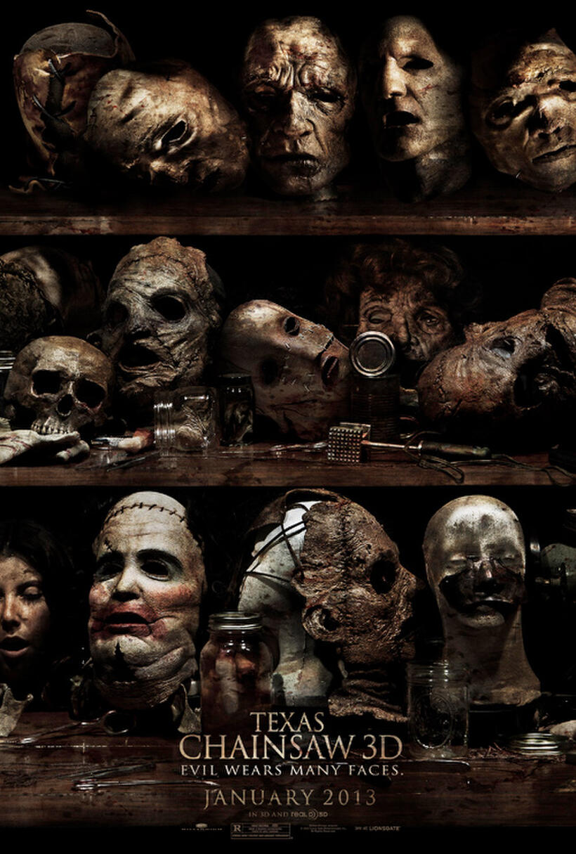 Poster art for "The Texas Chainsaw Massacre 3D."