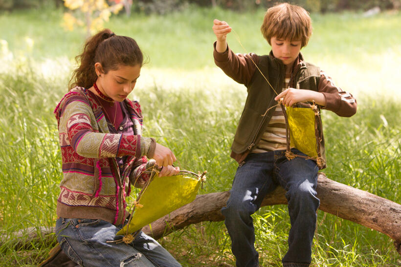 Odeya Rush and CJ Adams in "The Odd Life of Timothy Green."