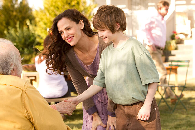 Jennifer Garner as Cindy Green and CJ Adams as Timothy in "The Odd Life of Timothy Green."