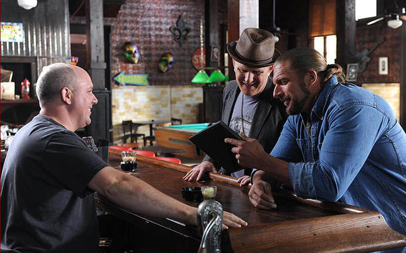 Michael Rapaport and Paul "Triple H" Levesque in "Inside Out."