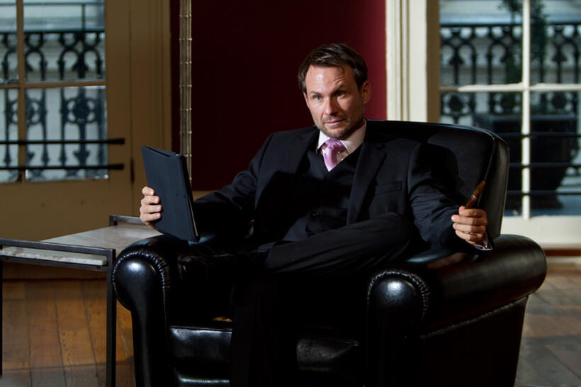 Christian Slater as Marcus Baptiste in "Bullet To The Head."