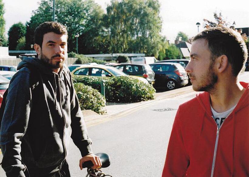 Tom Cullen as Russel and Chris New as Glen in "Weekend."