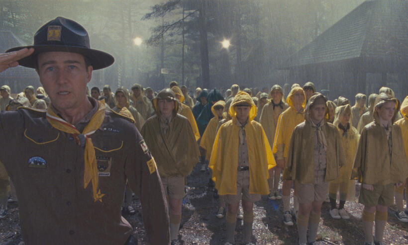 Edward Norton as Scout Master Ward in "Moonrise Kingdom."