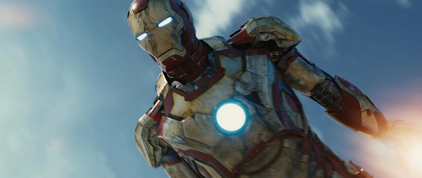 Robert Downey, Jr. as Iron Man in "Iron Man 3."