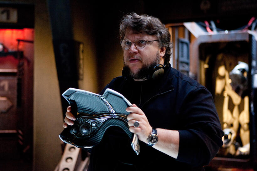 Director Guillermo Del Toro on the set of "Pacific Rim."