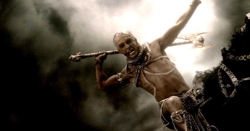 Rodrigo Santoro as Xerxes in "300: Rise of an Empire."