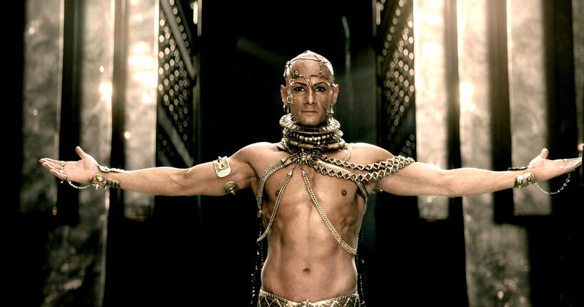 Rodrigo Santoro as Xerxes in "300: Rise of an Empire."