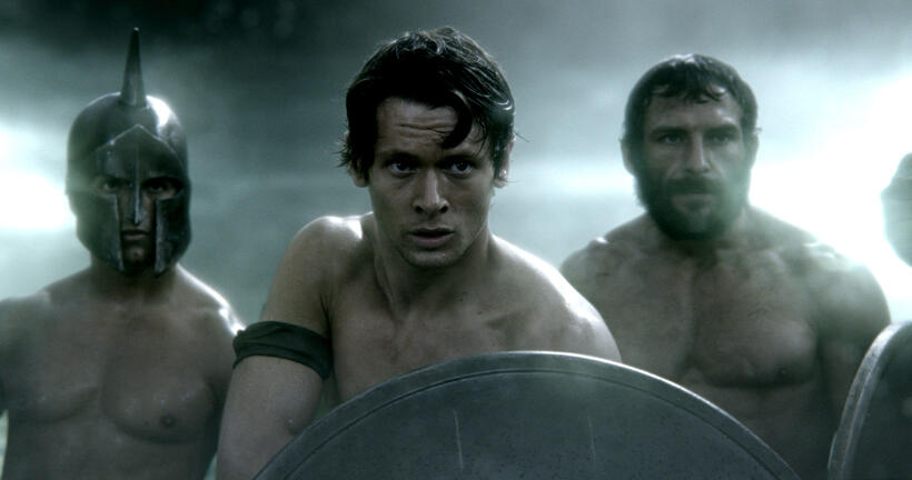 Jack O'Connell as Calisto in "300: Rise of an Empire."
