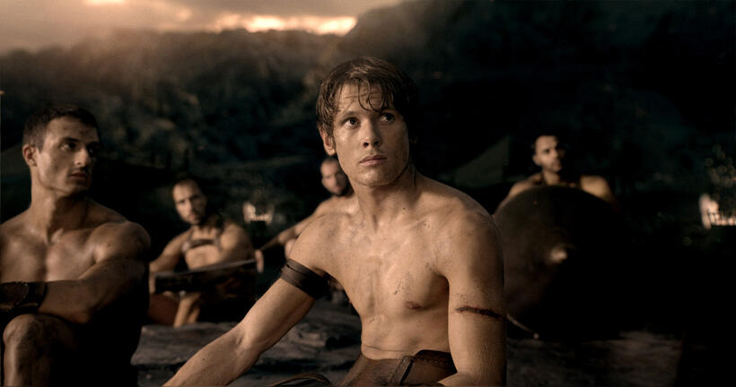 Jack O'Connell as Calisto in "300: Rise of an Empire."