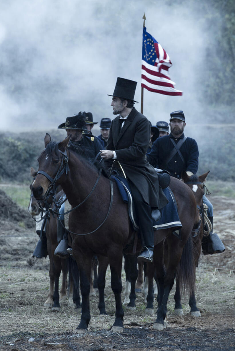 Daniel Day-Lewis as president Abraham Lincoln in "Lincoln."