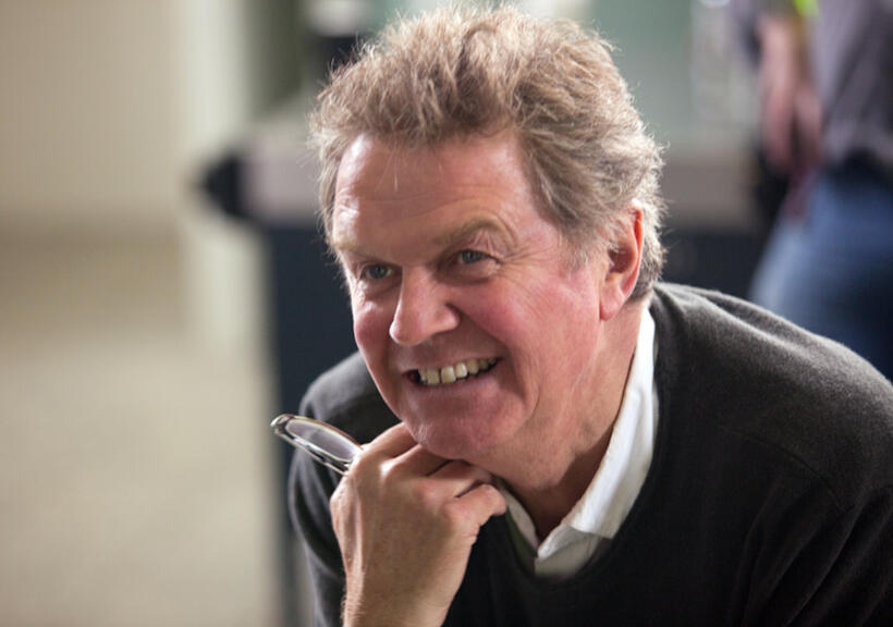Director John Madden on the set of "The Best Exotic Marigold Hotel."