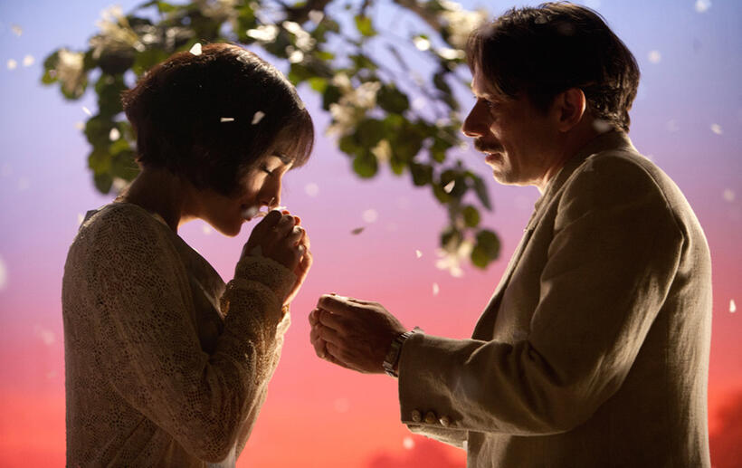Golshifteh Farahani as Irane and Mathieu Amalric as Nasser Ali in "Chicken With Plums."