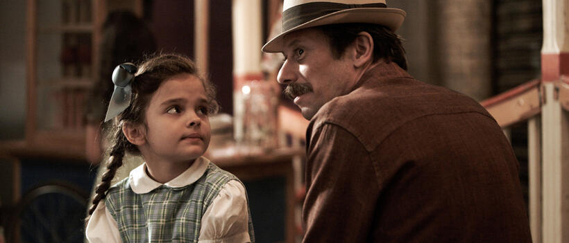 Enna Balland as Lili and Mathieu Amalric as Nasser Ali in "Chicken With Plums."