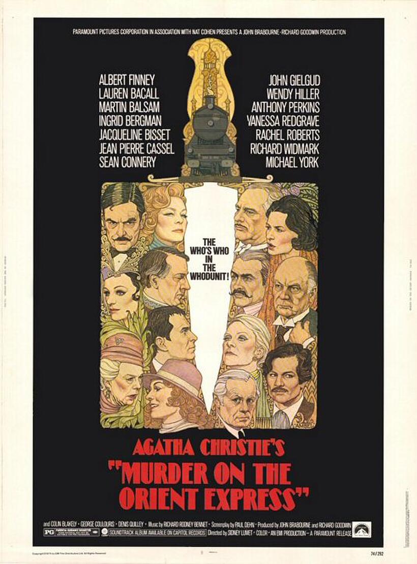 Poster art for "Murder on the Orient Express."