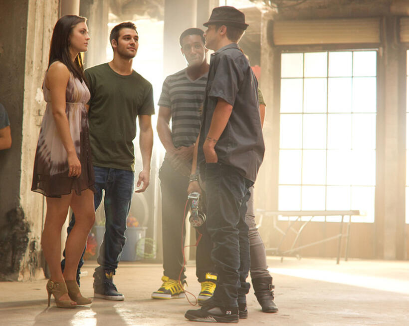 Kathryn Mccormick, Ryan Guzman, Stephen "Twitch" Boss and Misha Gabriel in "Step Up: Revolution."