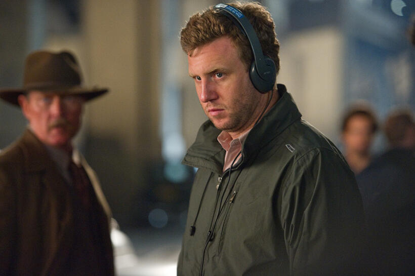 Director Ruben Fleischer on the set of "Gangster Squad."