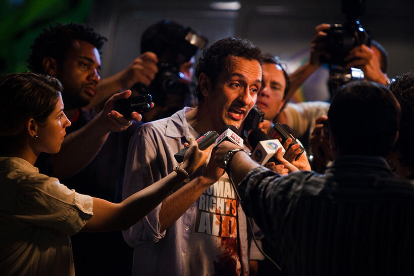 Irandhir Santos as Fraga in "Elite Squad: The Enemy Within."