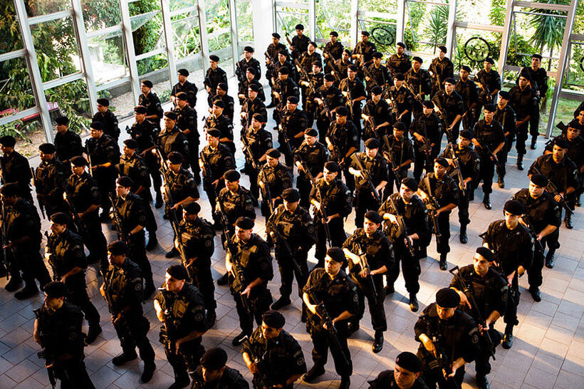 A scene from "Elite Squad: The Enemy Within."