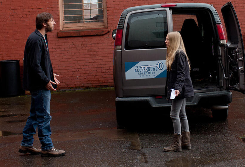 Joel David Moore and Amanda Seyfried in "Gone."