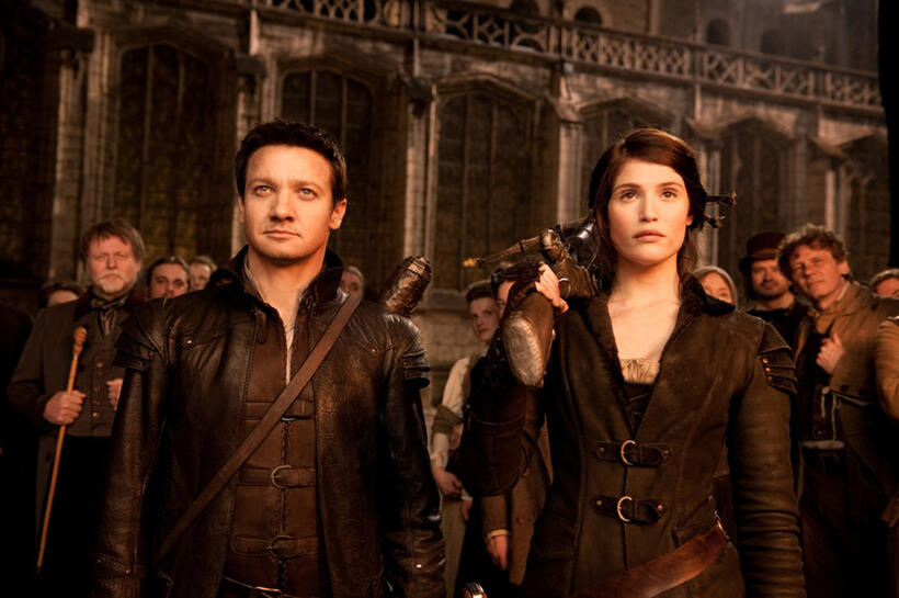 Jeremy Renner as Hansel and Gemma Arterton as Gretel in "Hansel and Gretel: Witch Hunters."