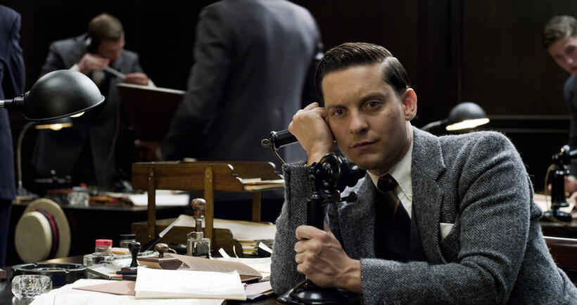 Tobey Maguire as Nick Carraway in "The Great Gatsby."