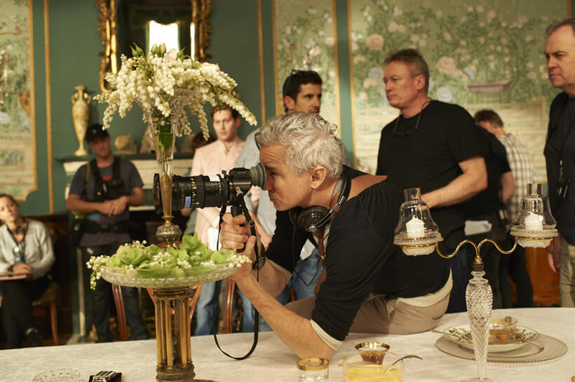 Director Baz Luhrmann on the set of "The Great Gatsby."
