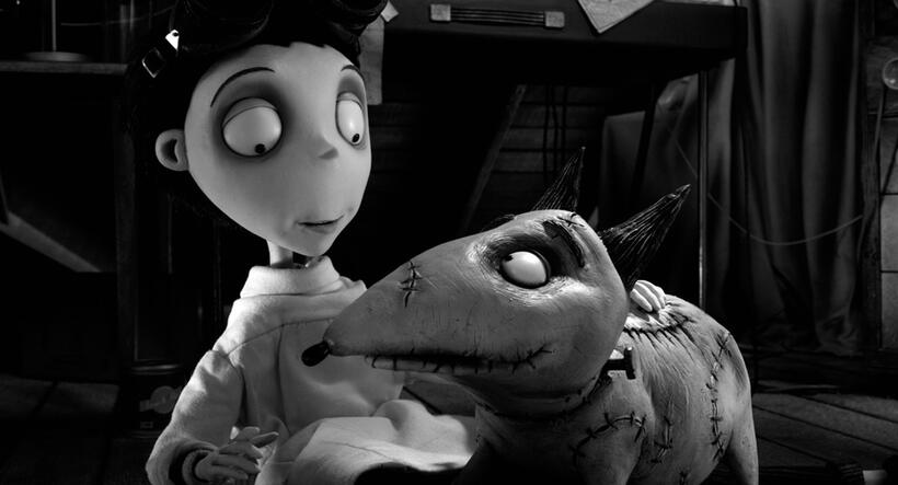 Victor and Sparky in "Frankenweenie."