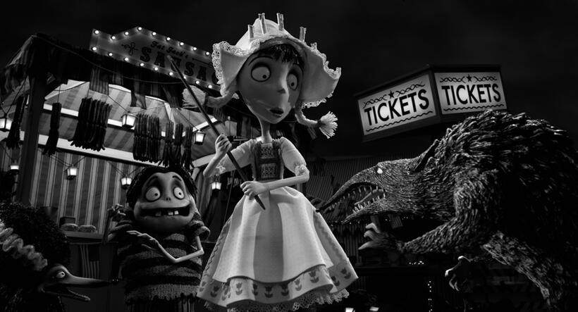 Persephone, Edgar "E" Gore, Elsa Van Helsing and Were-Rat in "Frankenweenie."