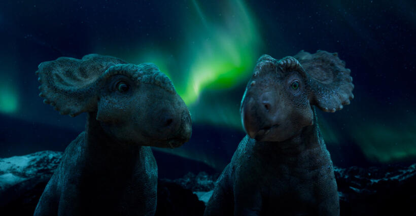 A scene from "Walking With Dinosaurs."