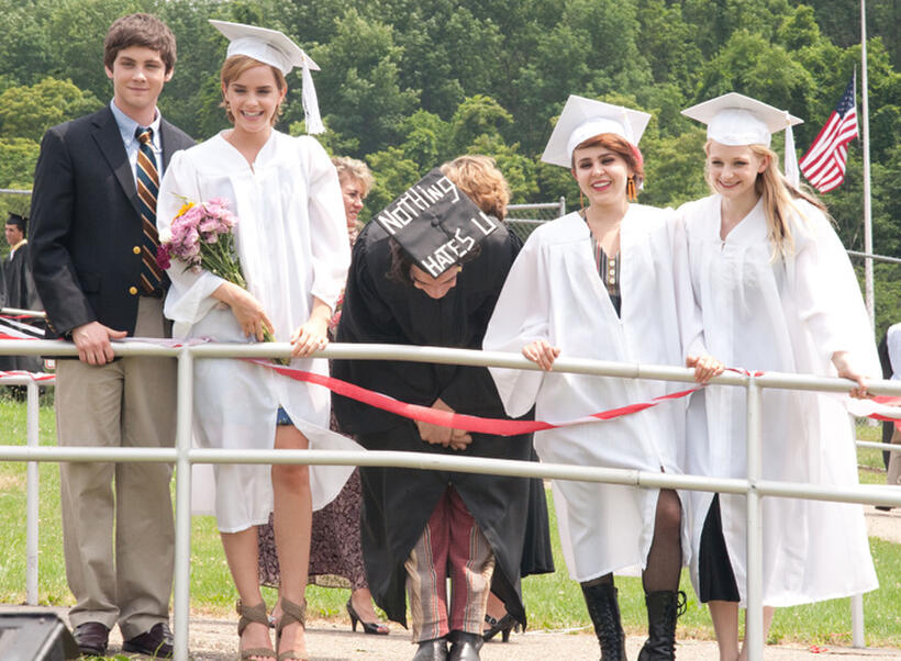 Logan Lerman, Emma Watson, Ezra Miller, Mae Whitman and Erin Wilhelmi in "The Perks Of Being A Wallflower."
