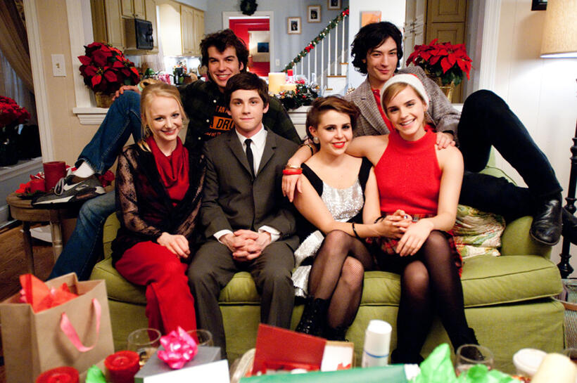 Erin Wilhelmi, Adam Hagenbuch, Logan Lerman, Mae Whitman, Ezra Miller and Emma Watson in "The Perks Of Being A Wallflower."