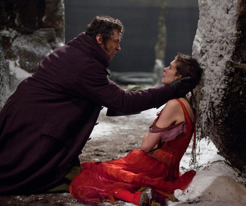 Hugh Jackman and Anne Hathaway in "Les Miserables."