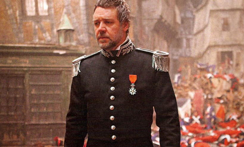 Russell Crowe as Inspector Javert in "Les Miserables."