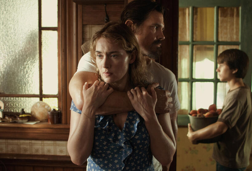 Kate Winslet as Adele, Josh Brolin as Frank and Gattlin Griffith as Henry in "Labor Day."