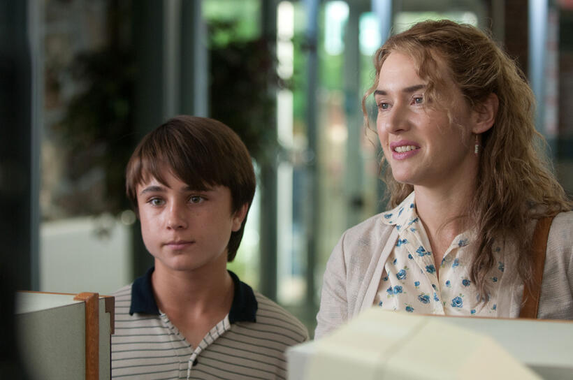 Gattlin Griffith and Kate Winslet in "Labor Day."
