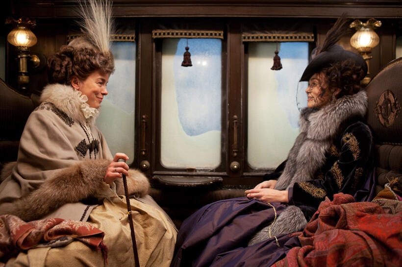 Olivia Williams as Countess Vronsky and Keira Knightley as Anna in "Anna Karenina."