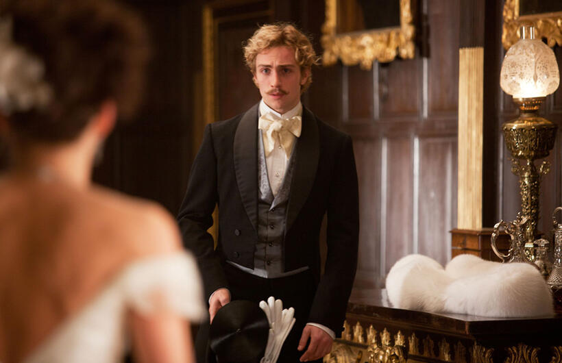Aaron Johnson as Vronsky in "Anna Karenina."